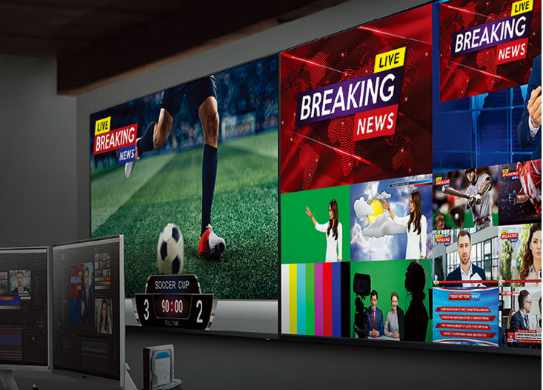 live-broad-casting led monitoring display 