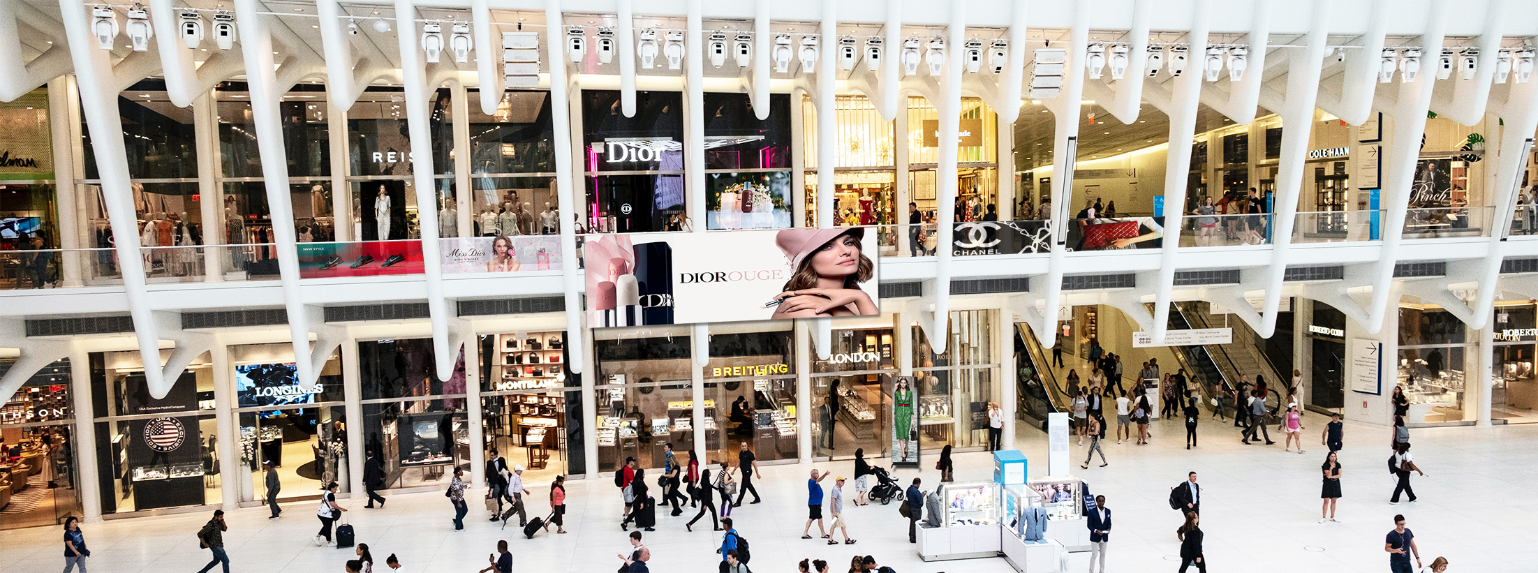 shopping mall retail led wall visionpi