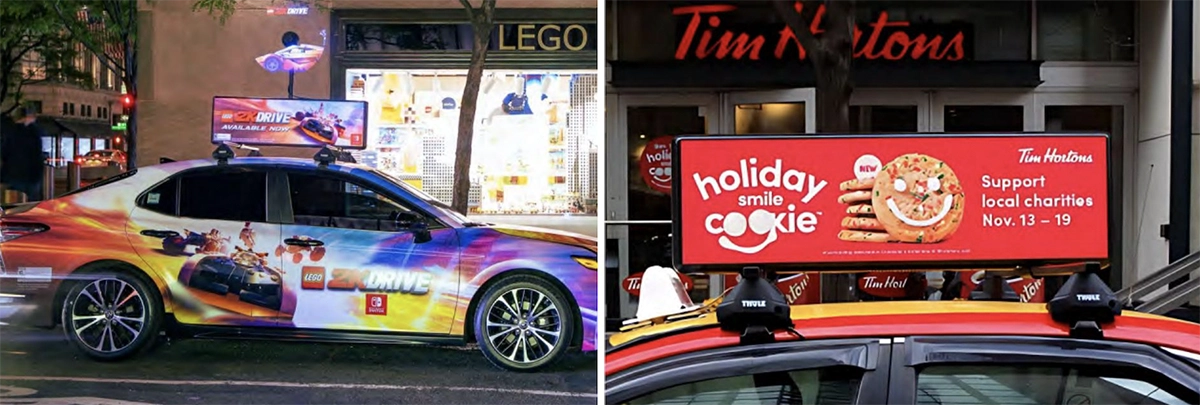 taxi top led display HD