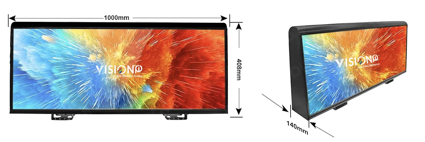 vehicle led display slim design