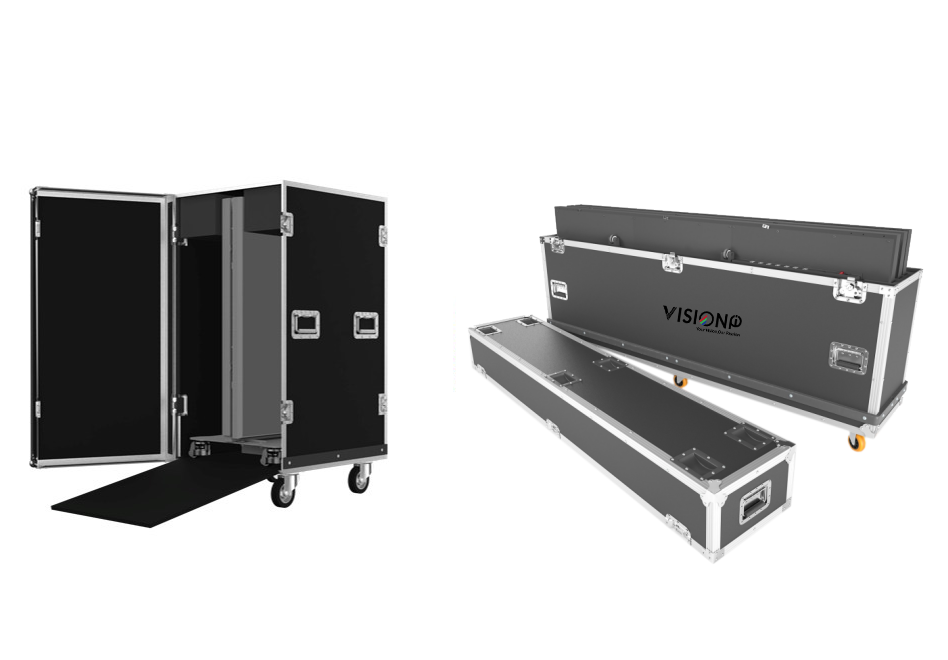 compact flight case led poster foldable