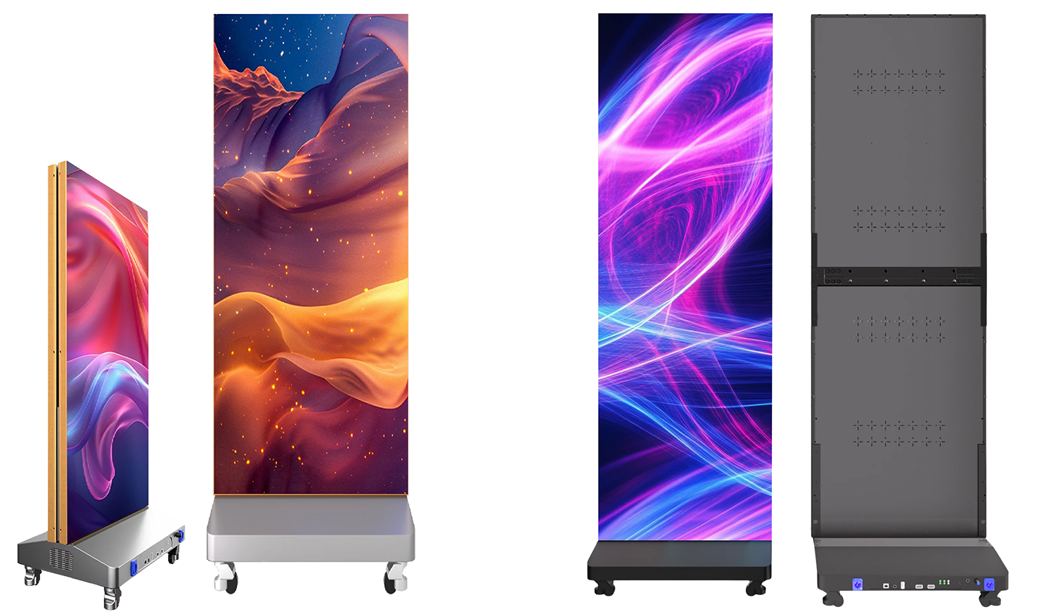 foldable led poster display gob