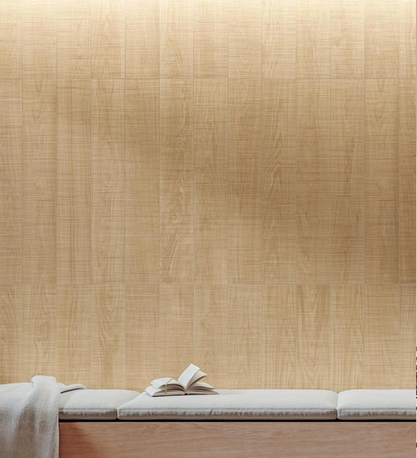 wood texture brick tile led display decoration