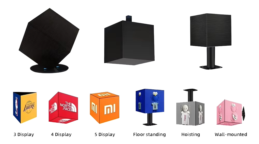 Rubik's cube led display