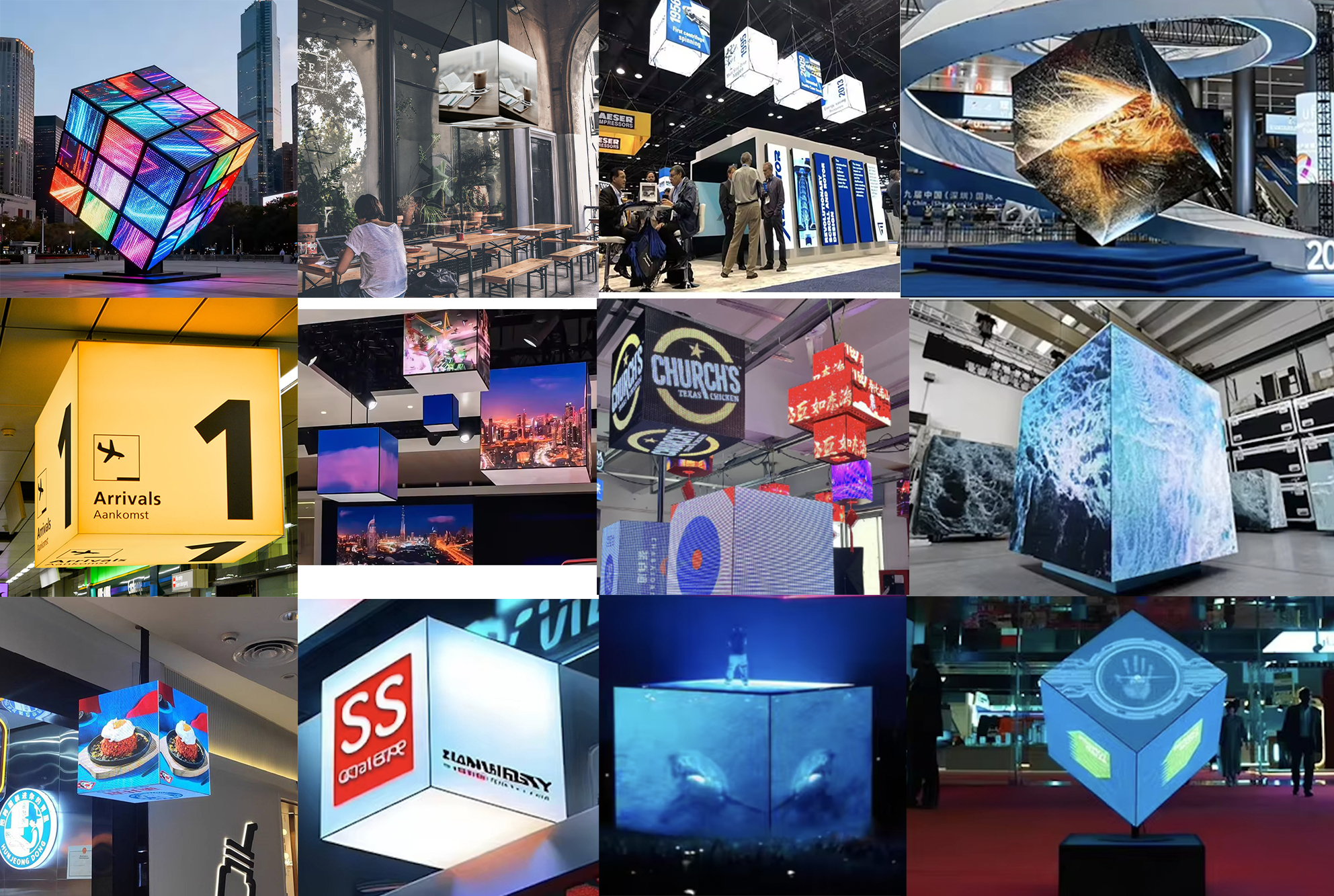 cube led display application