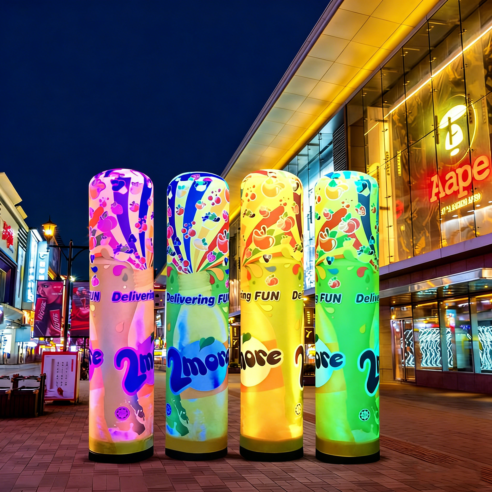 customized Cylindrical LED Can Display